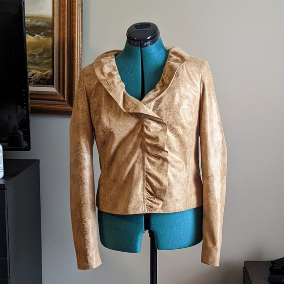Leather Jacket - Sized Petite Small - Picture 2 of 10